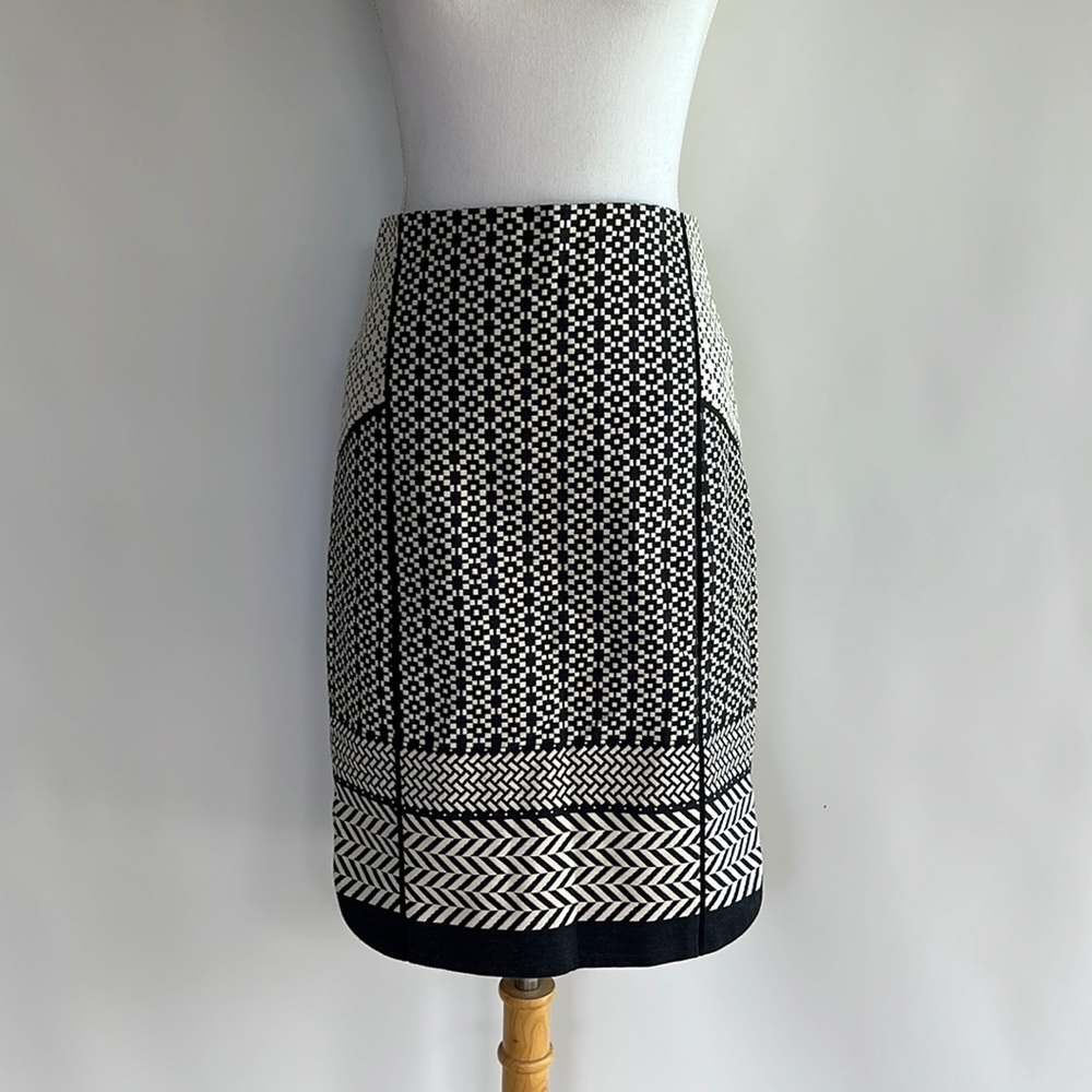 NWT J. Crew Tribal Print Fitted Skirt - sz 2